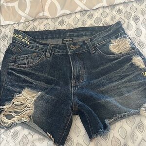 Aing Company Vintage, 1979 Denim Distressed Shorts size Medium